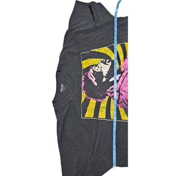 Jimi Hendrix Live Band Tee Retro Purple Haze Properties Black Distressed Mens 4X - Picture 4 of 9
